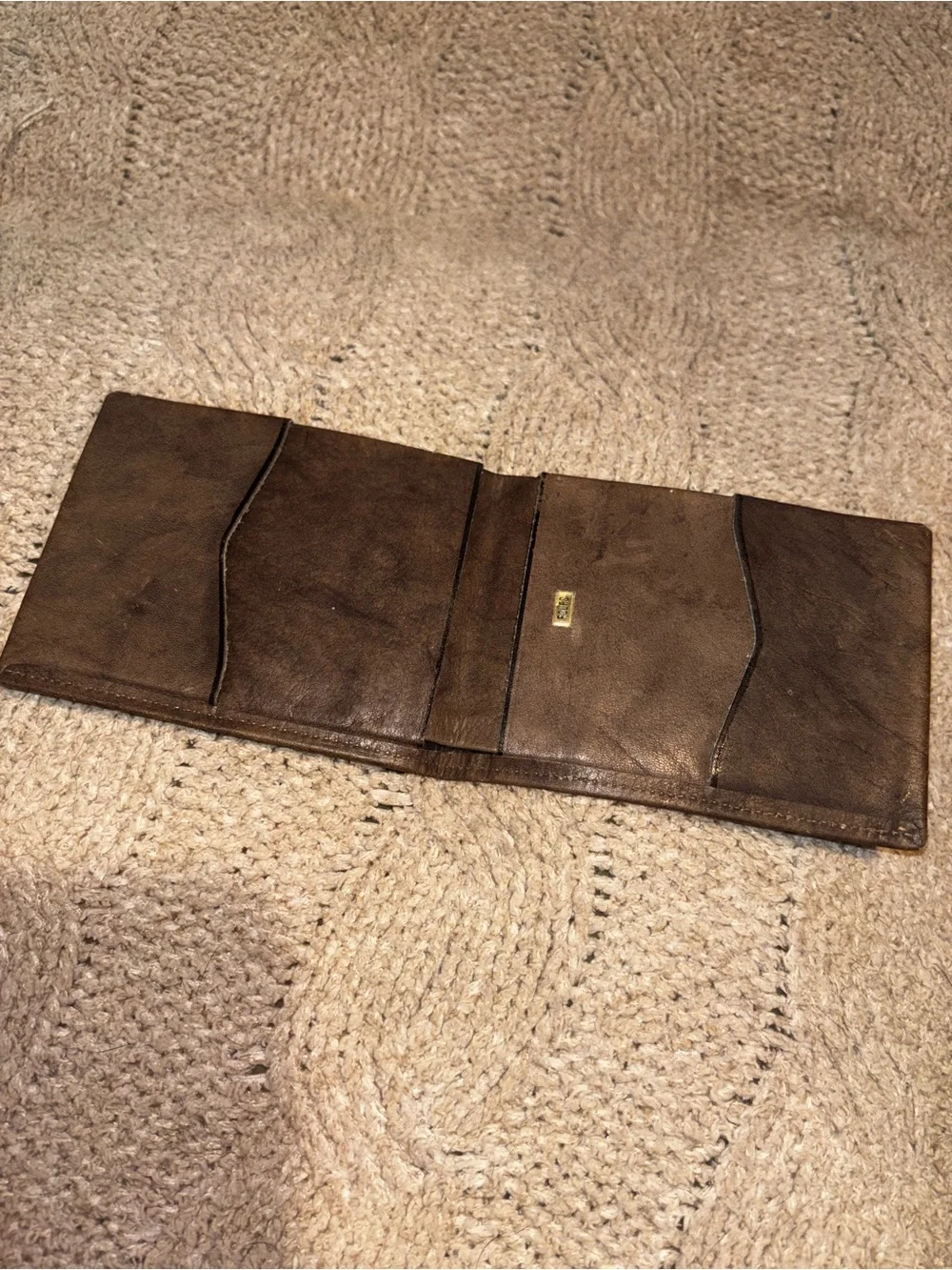 Vintage Rolfs American Classic Brown Leather Bifold Wallet